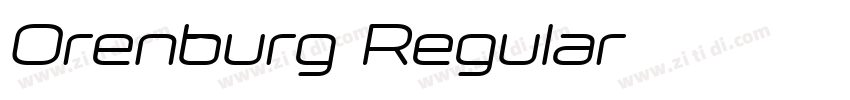 Orenburg Regular字体转换